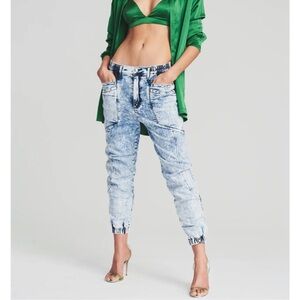 Retrofete Light Blue Acid Wash Women Jeans